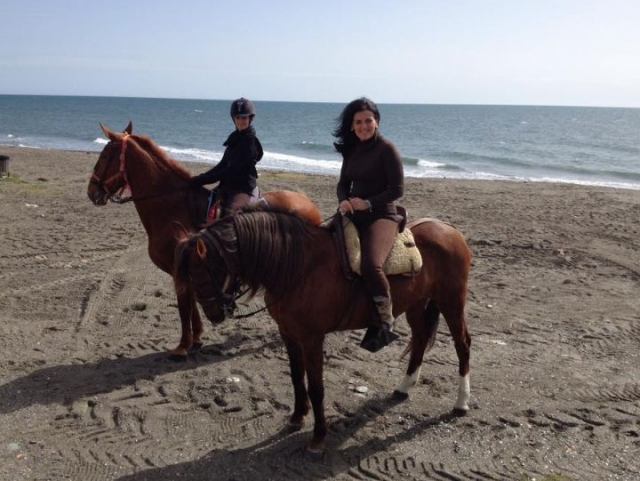 paseo a caballo por la playa